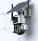 Caméra PTZ solaire Y5 8MP 4K à double objectif avec zoom optique 10X 4G – Image 5