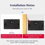2 Appliques murales solaires 6 LED – Image 6