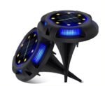 Pack 4 Torche solaires 8 LED Bleu/Blanc – Image 6