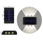 2 Appliques murales solaires 6 LED