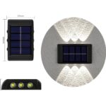 2 Appliques murales solaires 6 LED