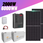 Kit Solaire Autonome 6000Wh Stockés / 2 KW / 220V